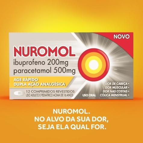 Nuromol 200mg + 500mg 12 Comprimidos Revestidos - Imagem 3