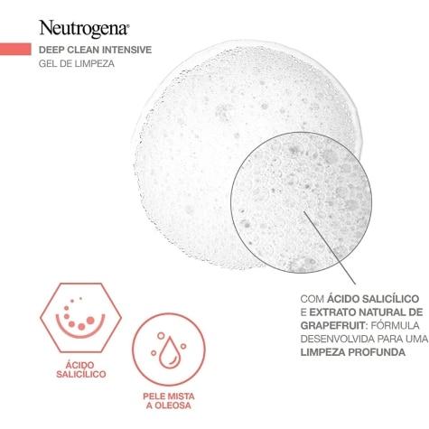 Gel de Limpeza Neutrogena Deep Clean Grapefruit Facial 60g - Imagem 3