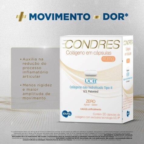 Condres Colágeno Não Hidrolisado Tipo II 40mg 30 Cápsulas - Imagem 3