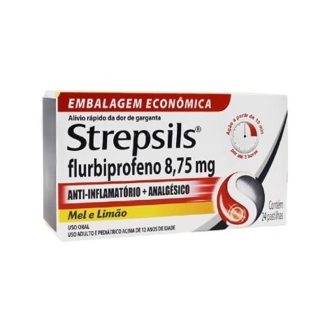 Strepsils Mel e Limão 8,75mg 24 Pastilhas - Imagem 1