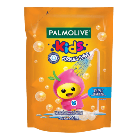 Sabonete Líquido Palmolive Kids Cheirinho de Frutas Tropicais Refil 200ml - Imagem 4