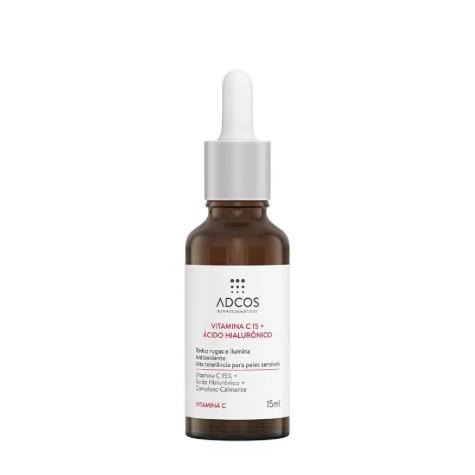 Sérum Adcos Vitamina C 15 + Ácido Hialurônico Facial 15ml - Imagem 1