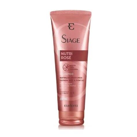 Shampoo Eudora Siàge Nutri Rosé Cabelo Seco 250ml - Imagem 1