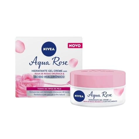 Gel Creme Facial Nivea Aqua Rose Água de Rosas Orgânica & Ácido Hialurônico 50g - Imagem 1