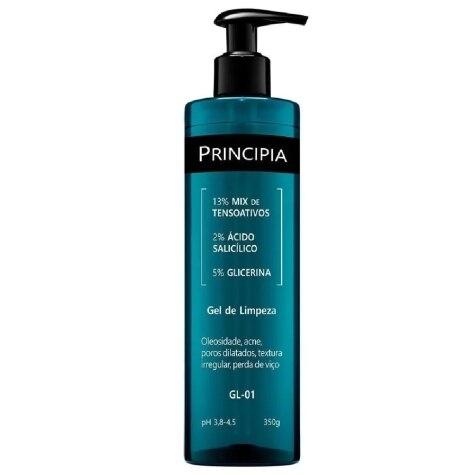 Gel de Limpeza Principia GL-01 13% Tensoativos + 2% Ácido Salicílico + 5% Glicerina 350ml - Imagem 1