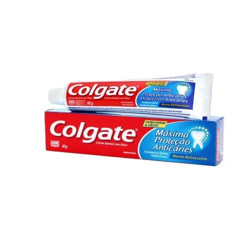 Creme Dental Colgate Máxima Proteção Anticáries 90g - Imagem 1