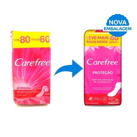 Protetor Diário Proteção Carefree com Perfume 80 Unidades Leve mais Pague menos - Imagem 2