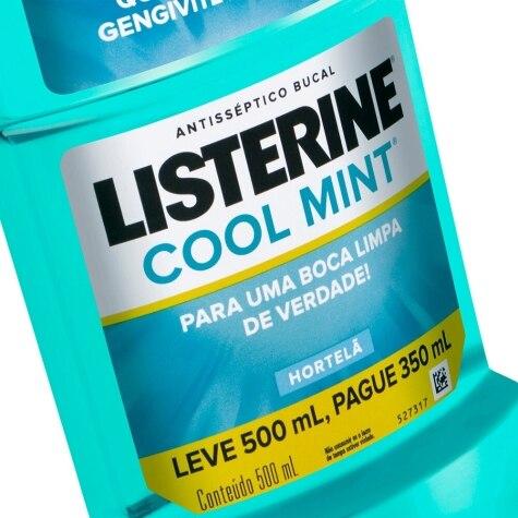 Enxaguante Bucal Listerine Cool Mint Hortelã Leve mais Pague menos 500ml - Imagem 2