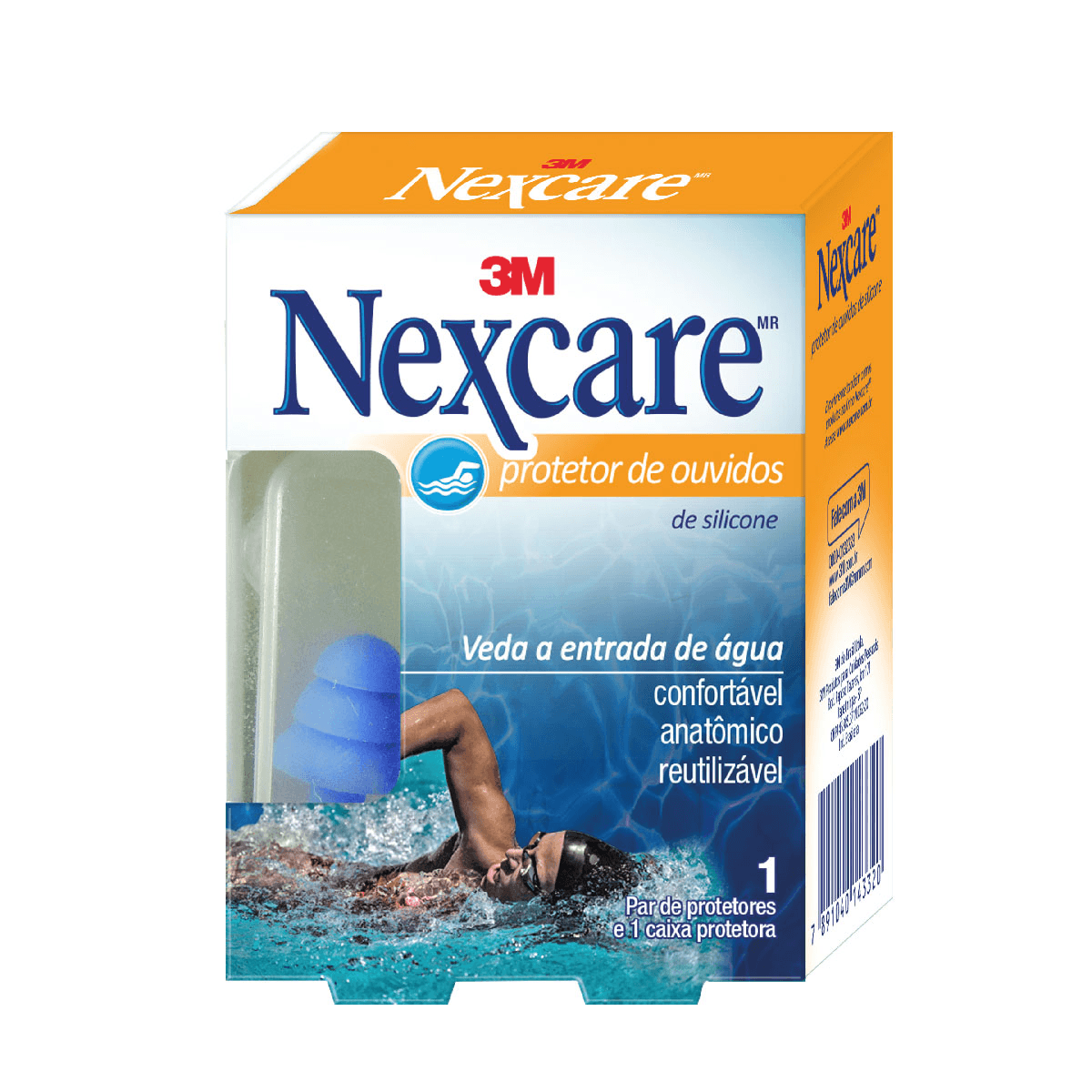 Protetor de Ouvido Nexcare Silicone com 2 Unidades - Imagem 1