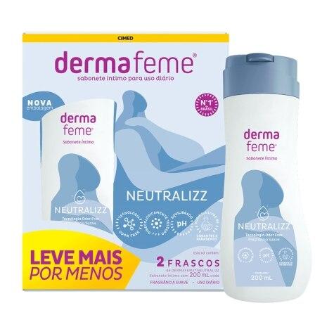 Kit Sabonete Líquido Dermafeme Neutralizz 200ml 2 Unidades - Imagem 1