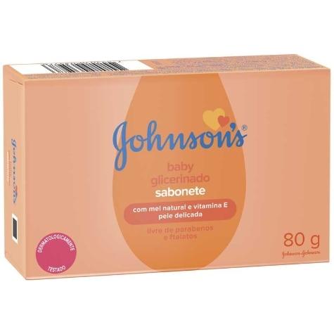Sabonete de Glicerina Barra Johnson & Johnson Baby 80g - Imagem 1