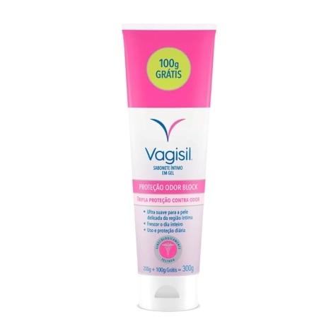 Sabonete Íntimo Líquido Vagisil Odor Block Leve 300ml Pague 200ml - Imagem 1