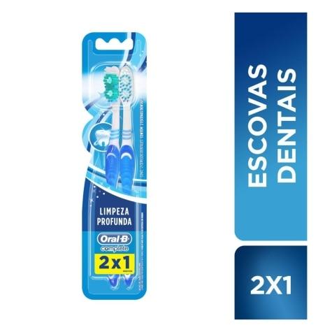 Escova Dental Oral-B Complete Limpeza Profunda 2 Unidades - Imagem 1