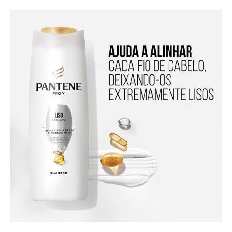 Kit Pantene Pro-V Liso Extremo Cabelo Seco Shampoo 350ml + Condicionador 175ml - Imagem 3