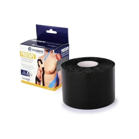 Bandagem Elástica Adesiva Protape Incoterm Preto 5m - Imagem 1