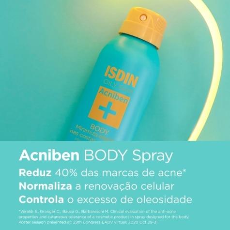 Spray Isdin Oily Skin Acniben+ Corporal 150ml - Imagem 4
