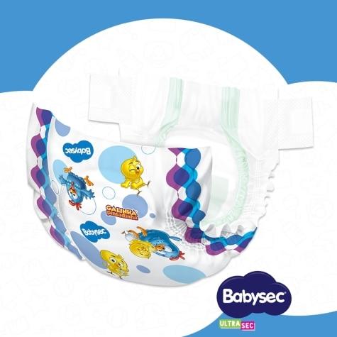 Fralda Babysec Galinha Pintadinha Ultrasec M Jumbo 26 Unidades - Imagem 3