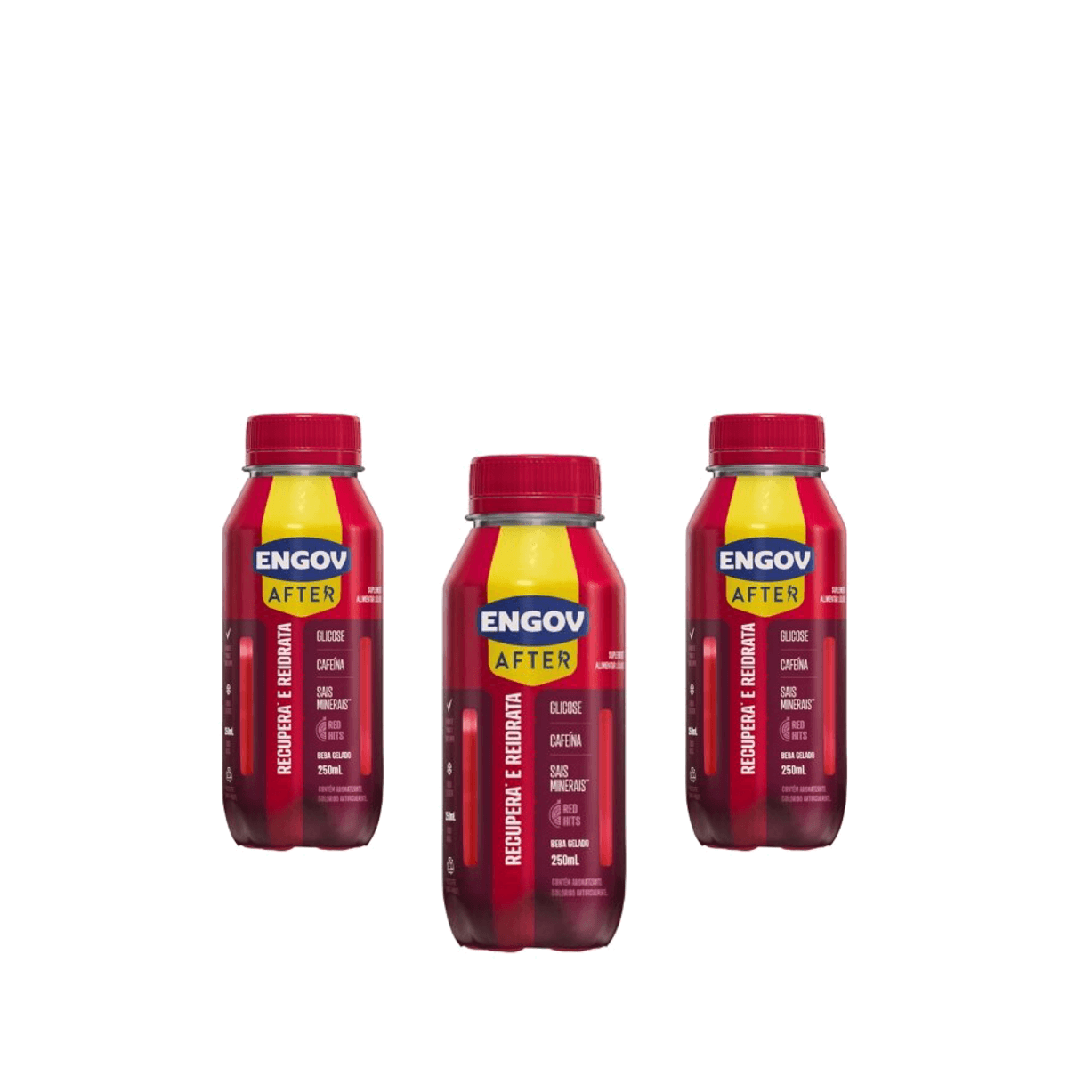Kit 3 Unidades Engov After Red Hit 250ml - Imagem 1