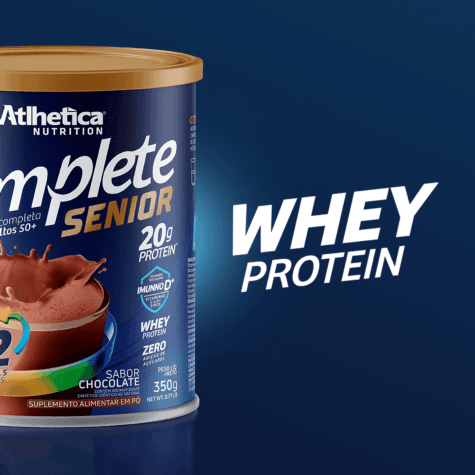 Suplemento Alimentar Atlhetica Nutrition Complete Senior 50+ Sabor Chocolate 350g - Imagem 4