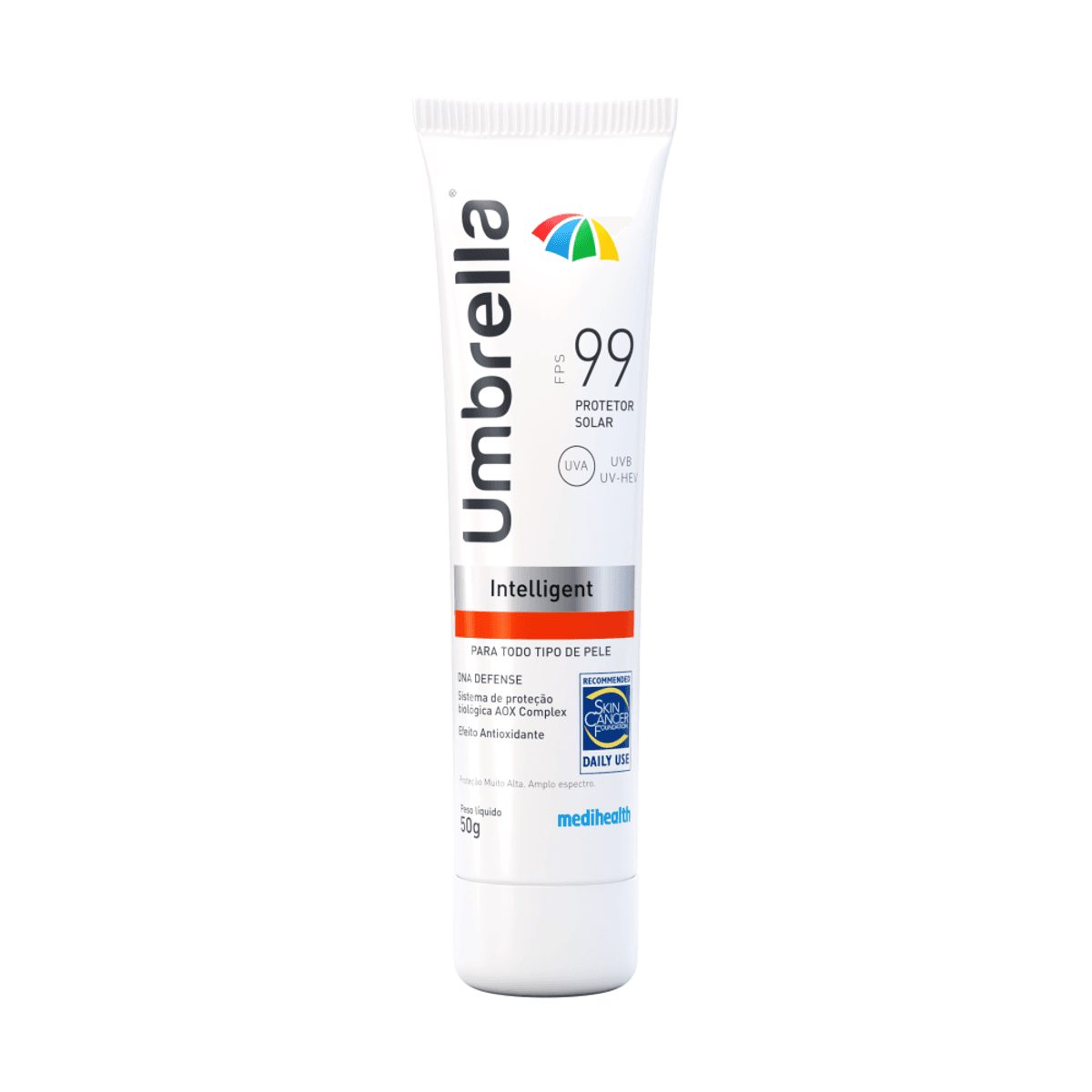 Protetor Solar Facial Umbrella Intelligent FPS99 Incolor 50g - Imagem 1