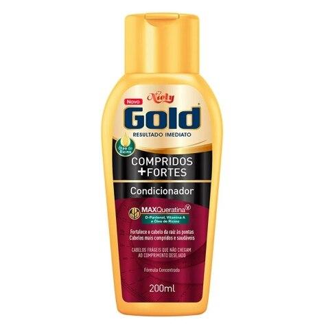 Kit Shampoo Niely Gold Compridos +Fortes 300ml + Condicionador 200ml - Imagem 3