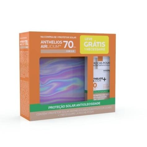Kit Protetor Solar Facial Anthelios Airlicium FPS 70 Cor 2.0 40g + Necessaire - Imagem 4