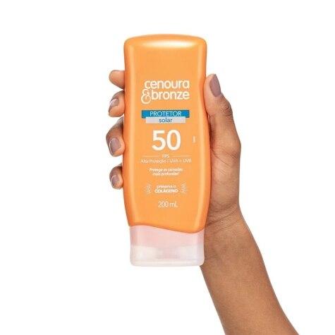 Protetor Solar Facial e Corporal Cenoura & Bronze FPS50 200ml - Imagem 3