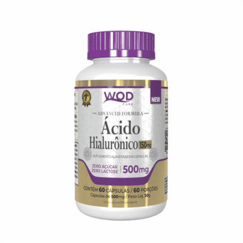 Ácido Hialurônico 150mg Wod Nutrition 60 Cápsulas - Imagem 1