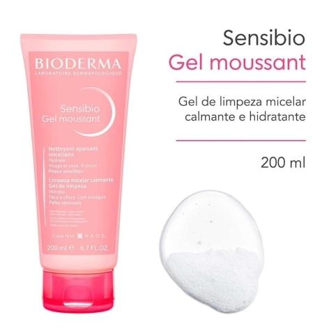 Gel de Limpeza Bioderma Sensibio Gel Moussant Facial 200ml - Imagem 3