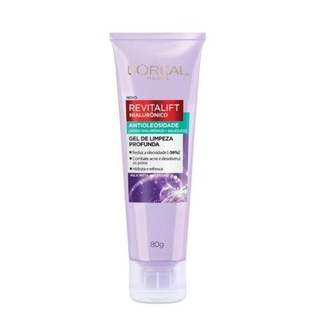 Gel de Limpeza Profunda L'Oréal Paris Revitalift Hialurônico Antioleosidade 80g - Imagem 1