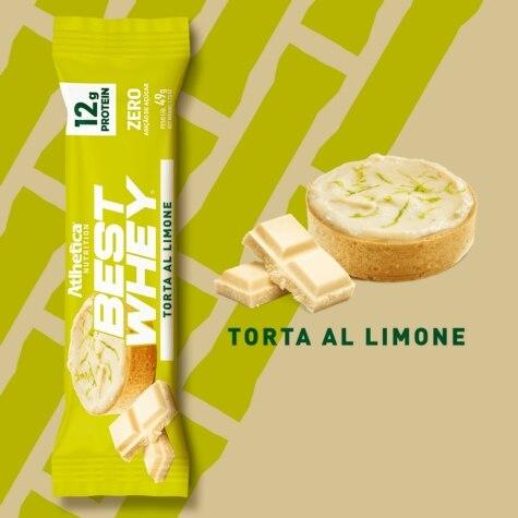 Barra Proteica Atlhetica Nutrition Best Whey Sabor Torta Al Limone 49g - Imagem 5