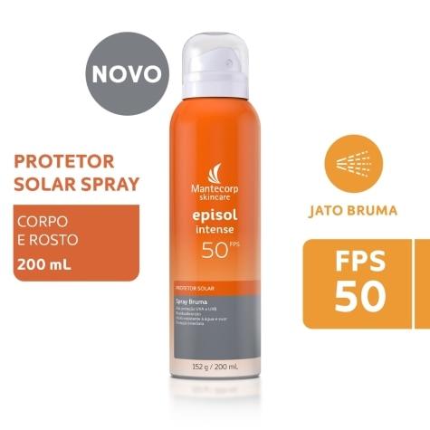 Protetor Solar Facial e Corporal Episol Intense FPS50 Spray Pele Mista e Oleosa 200ml - Imagem 2