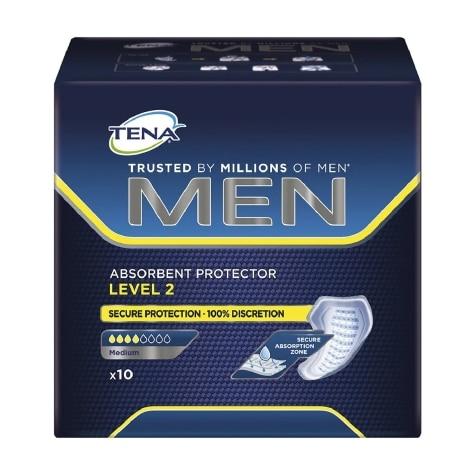 Absorvente Masculino para Incontinência Urinária Tena Men Médio 10 Unidades - Imagem 1