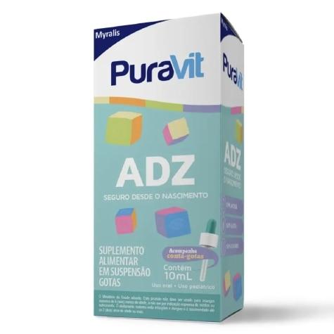 Polivitamínico PuraVit ADZ Gotas 10ml - Imagem 1