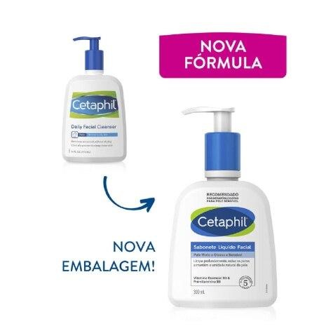 Sabonete Líquido Cetaphil Pele Mista e Oleosa Facial 300ml - Imagem 2