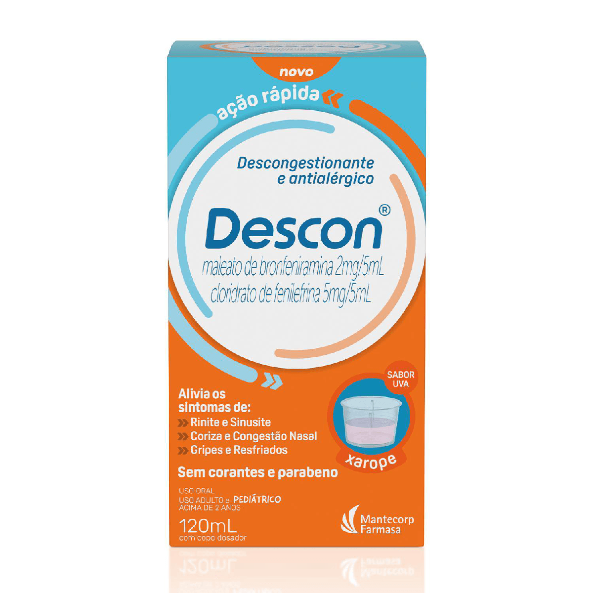 Descon Xarope Sabor Uva 120ml - Imagem 2