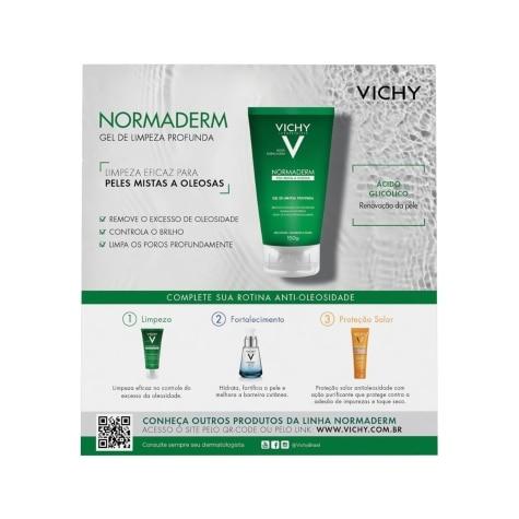 Kit Gel de Limpeza Profunda Vichy Normaderm Facial 150g Ganhe Gel de Limpeza Facial 40g - Imagem 3
