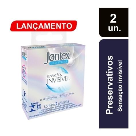 Preservativo Jontex Sensação Invisível 2 Unidades - Imagem 1