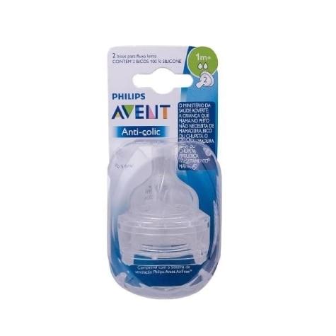 Bico de Mamadeira Philips Avent Anti-Colic Nº2 2 Unidades - Imagem 1