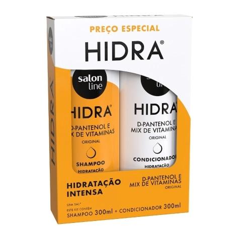 Kit Salon Line Hidra Hidratação Intensa Cabelo Seco Shampoo 300ml + Condicionador 300ml - Imagem 1