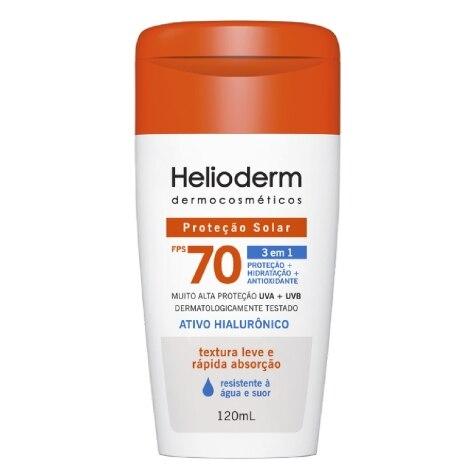 Protetor Solar Facial e Corporal Helioderm FPS70 120ml - Imagem 1