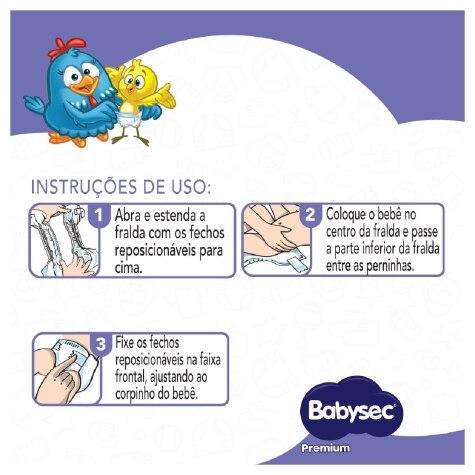 Fralda Babysec Galinha Pintadinha Premium XG 24 Unidades - Imagem 7