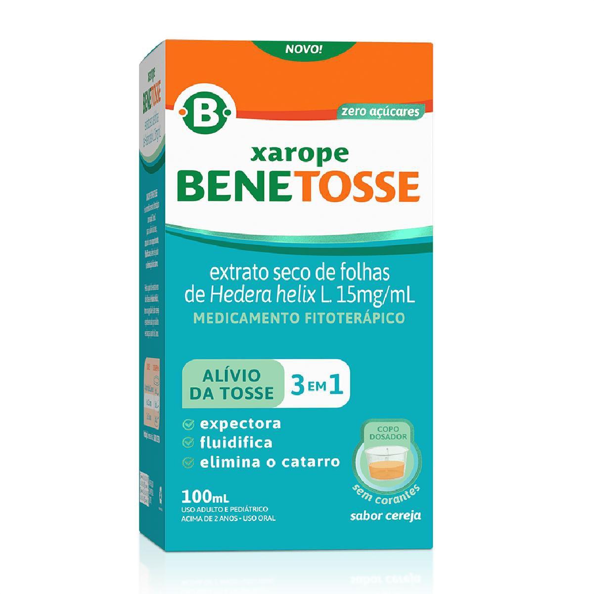 Benetosse Xarope 15mg Sabor Cereja 100ml - Imagem 2
