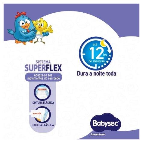 Fralda Babysec Galinha Pintadinha Premium M Jumbinho 18 Unidades - Imagem 3