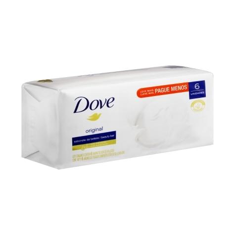 Kit Sabonete Hidratante Barra Dove Original Pague Menos 6 Unidades 90g - Imagem 5