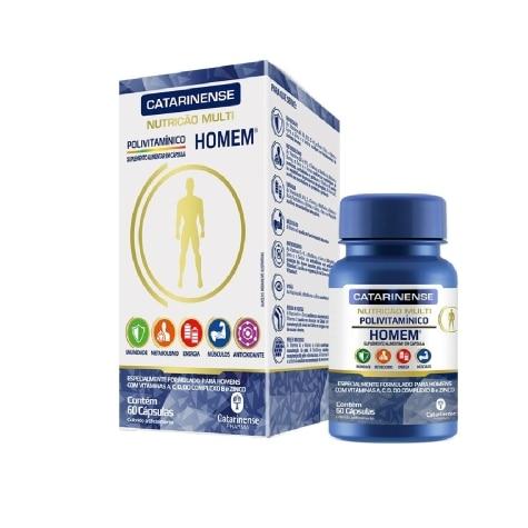Polivitamínico Multi Homem Catarinense 60 Cápsulas - Imagem 1