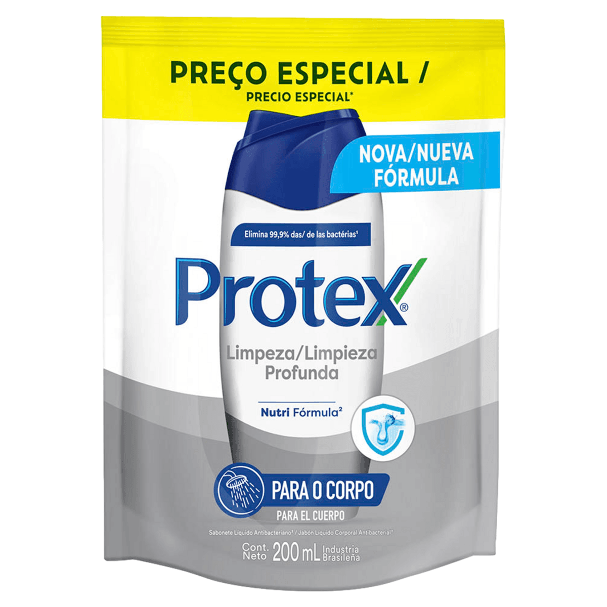 Sabonete Líquido Antibacteriano Protex Limpeza Profunda Refil 200ml - Imagem 1