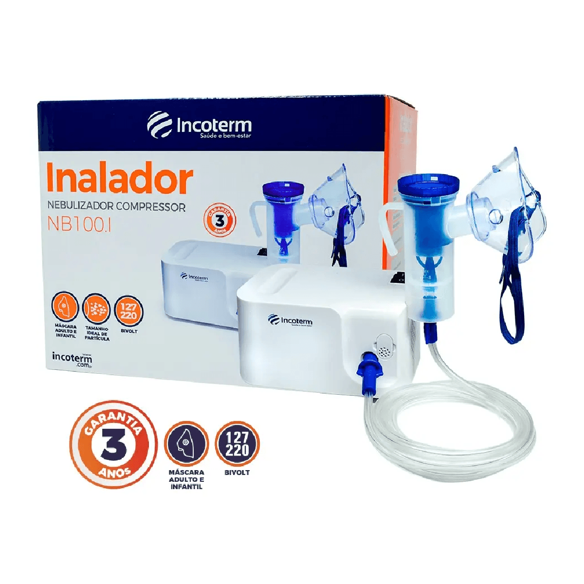 Inalador Nebulizador Incoterm NB100.I - Imagem 1