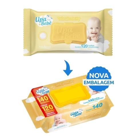 Toalhas Umedecidas Upa Bebê Leve 140 Pague 120 Unidades - Imagem 2