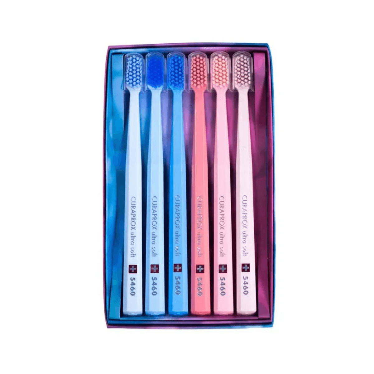 Kit Escova Dental Curaprox Pink and Blue Edition 5460 Ultrasoft 6 Unidades - Imagem 2